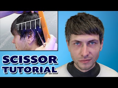 , title : 'Basic Mens Scissor Cut | Step by Step Gents Shear Cut'