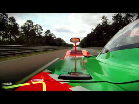 Johnny Herbert drives the Mazda 787B at Le Mans in 2011