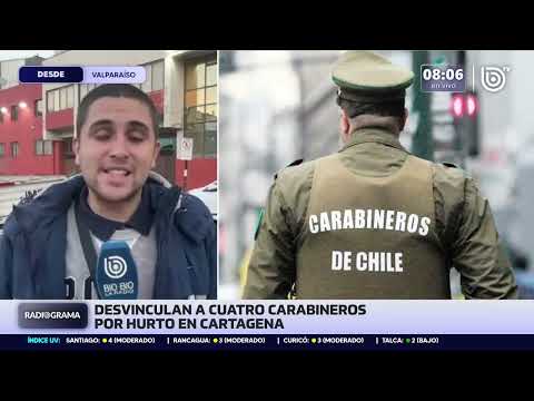 Desvinculan a 4 carabineros por hurto de cigarrillos en procedimiento en Cartagena