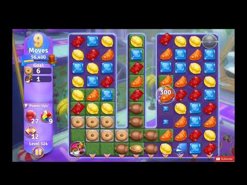 Wonka's World of Candy Level 524 NO BOOSTERS - A S GAMING ✔