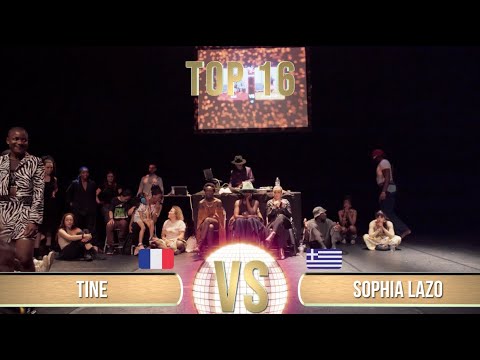 TINE (FR) vs SOPHIA LAZO (GR) | TOP16 | All Europe Waacking Festival 2022