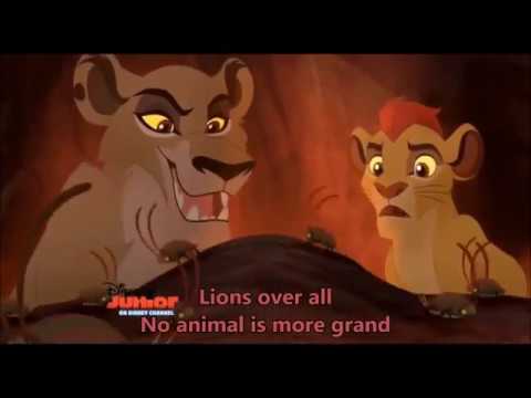 The Lion Guard - Lions over all (Zira and Kion's song) with lyrics