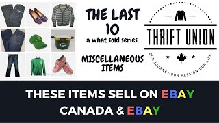 THESE ITEMS SELL ON EBAY CANADA