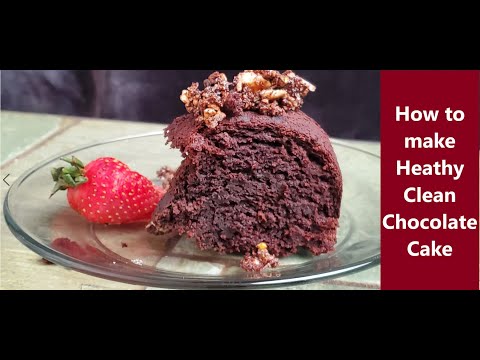 Healthy Dark Chocolate Cake Recipe|Chocolate Cake|No Oil No Added Sugar Cake Recipe|The Clean Cake|
