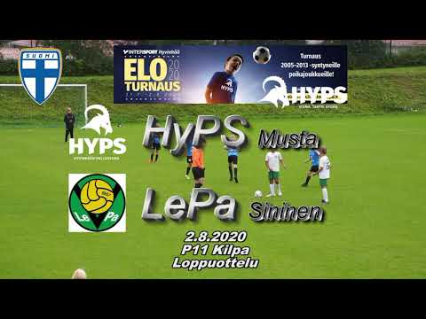 Intersport P11 Eloturnaus Finaali HyPS Musta - LePa Sininen 2.8.2020