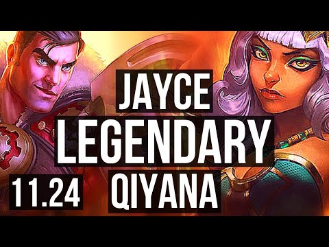 JAYCE vs QIYANA (MID) | 17/1/6, Quadra, Legendary | NA Master | 11.24