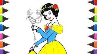 Pamuk Prenses ve Yedi Cüceler Masalı Boyama Renkleri Öğreniyorum