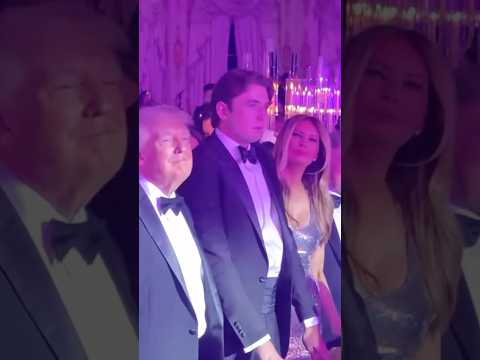 ✨Barron Trump joins President and Melania for Grand New Year's Eve Dinner