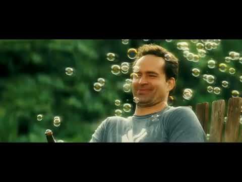 End credits style frame suggesting the emotional aftermath scored by Jeff Buckley and Amazing Grace