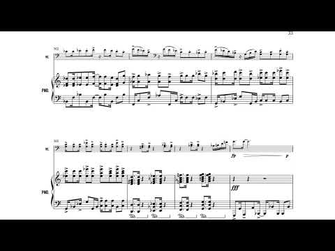 Andrés Soto - Pas de Deux for Cello and Piano (2021) [Score-Video]
