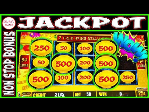 NON STOP BONUS! WINNING JACKPOT & BIG WINS on Lightning Link High Limit Slot Machines