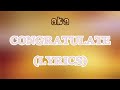 AKA - Congratulate (Lyrics)