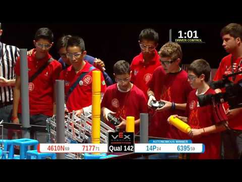 2015 VRC-MS Spir Q142 -  (4610N 14P) 23-Spirit Div-VRC Middle School-VEX Worlds 2015