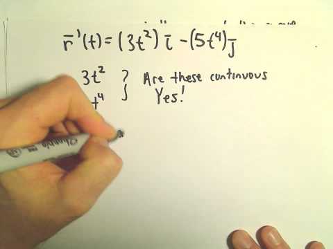 Smooth Vector Functions, Ex 1
