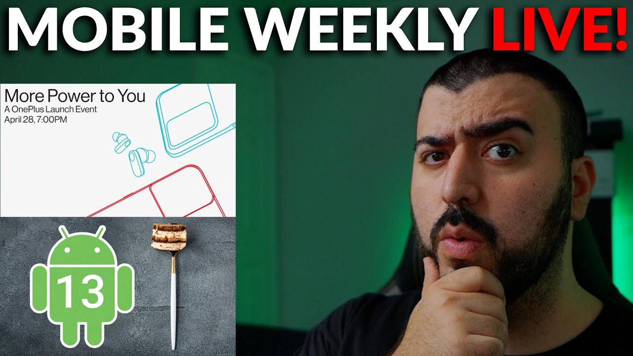#MobileWeekly Live Ep385 - OnePlus 10R Launch Event, Android 13 Faster Games & More