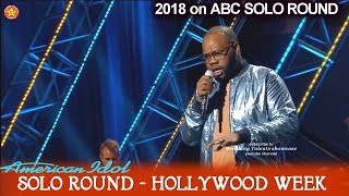 Thaddeus Johnson sings better version of Katy&#39;s “Rise”  Solo Round Hollywood Week American Idol 2018