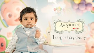 Aayansh 1st Birthday || SRA Photography Studio
