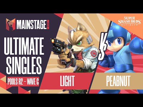 Light vs Peabnut - SSBU Singles: Pools R2 Wave G - Mainstage 2021 | Fox vs Mega Man