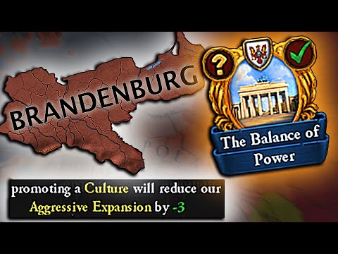 'Balanced' 0 AE German Unification as EU4 Brandenburg