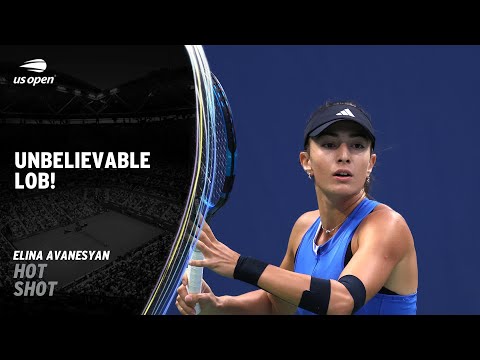 Crazy Lob from Elina Avanesyan! | 2023 US Open