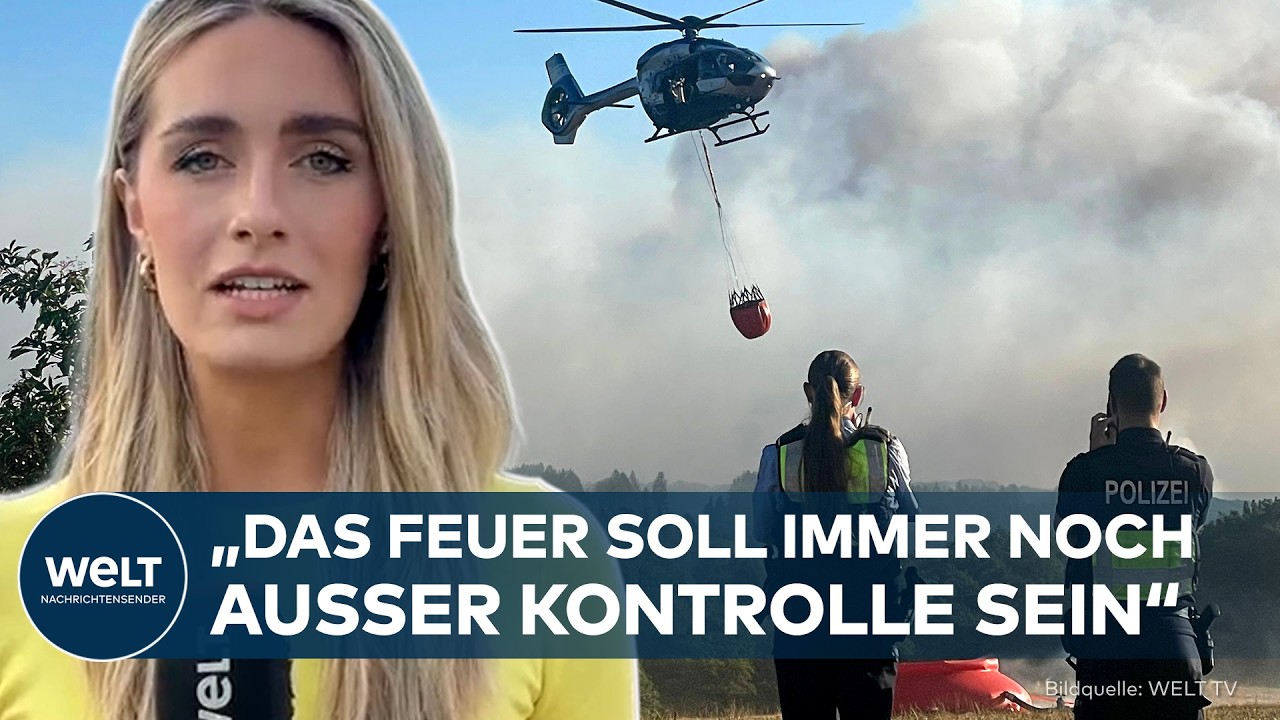 KAMPF GEGEN DIE FLAMMEN: Waldbrand außer Kontrolle – Feuerwehr ringt um Hürtgenwald