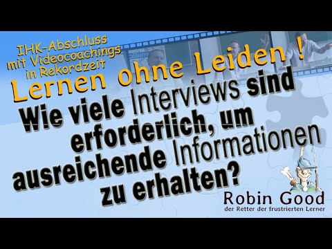Wie viele Interviews sind erforderlich, um ausreichende Informationen zu erhalten?