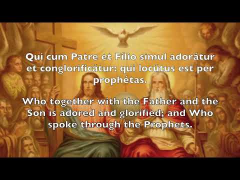 Credo VI - The Nicene Creed Sung in Latin Gregorian Chant