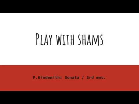 [P.Hindemith: Clarinet Sonata / mov.3] -Piano part only- Play With Shams