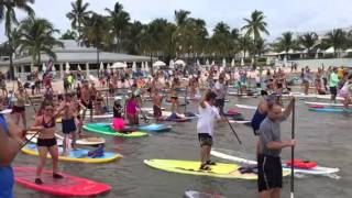 Start of the 2015 Hemingway days 5K SUP race