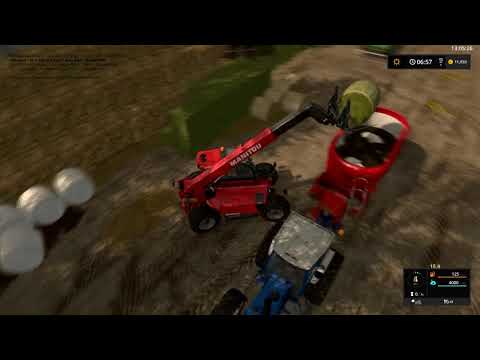 Farming Simulator 17 Timelapse 2 (Polska Krajna) - Barley harvest and straw collecting!