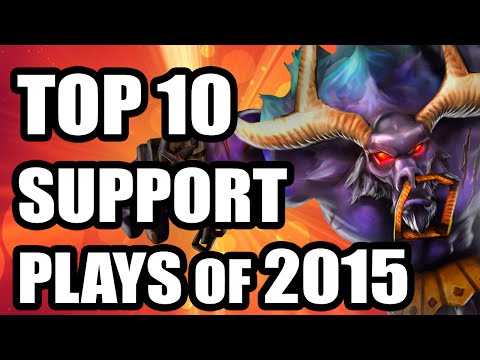 Top 10 Competitive Support Plays + Saves of 2015 compilation! (EU & NA LCS, LCK, CBLOL, MSI, WORLDS)