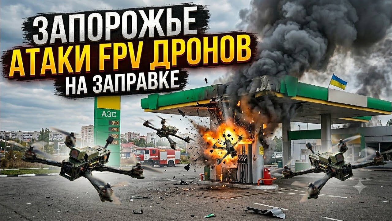 Запорожье ВЗРЫВЫ УТРОМ!!! АТАКА НА АЗС!!! 24.06.2026