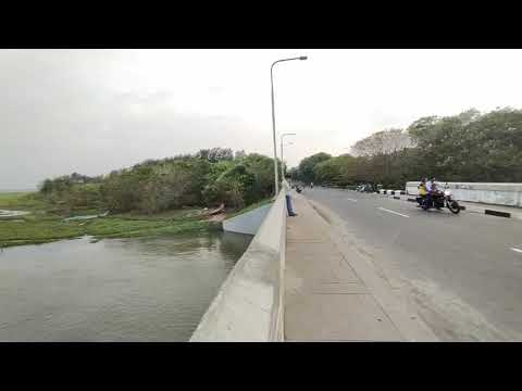 Kalpakkam beach bridge view