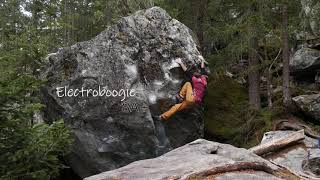 Video thumbnail of Electric Boogie, 8a+. Magic Wood