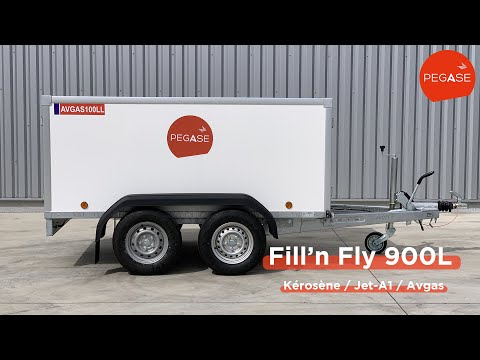Remorque carburant aviation 900L citerne pour JET-A1_3