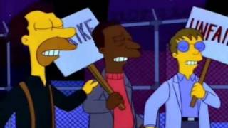The Simpsons S04E17 Last Exit to Springfield scene