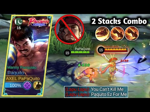 USE 2 STACK COMBO TO COUNTER PRO LAPU LAPU IN SIDELANE | PAQUITO VS LAPU LAPU | MLBB