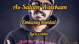 As-Salam Walekum - emiway bantai - lyrics video - YouTube