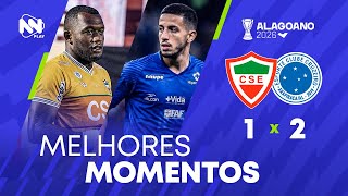 Melhores momentos COMPLETO - CSE 1 x 2 CRUZEIRO-AL | Campeonato Alagoano 2026