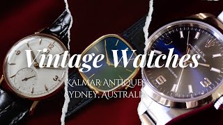 Vintage Watches at Kalmar Antiques Sydney, on Antiques Downunder Australia - Season 2