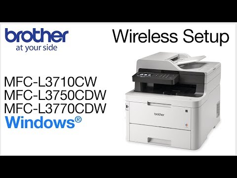Thumbnail for Connect MFC-L3710CW / MFC-L3750CDW / MFC-L3770CDW to a Wireless Computer - Windows