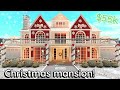 Building a CHRISTMAS MANSION in BLOXBURG! House Build: 2 Story Exterior Tutorial