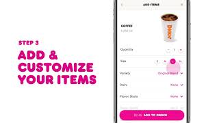 How to Mobile Order on the Dunkin