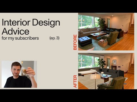 interior design advice for my subscribers! pt 3: open concept living