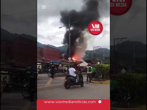 Incendio estructural en Supía, Caldas este 23 de noviembre | Vox Media