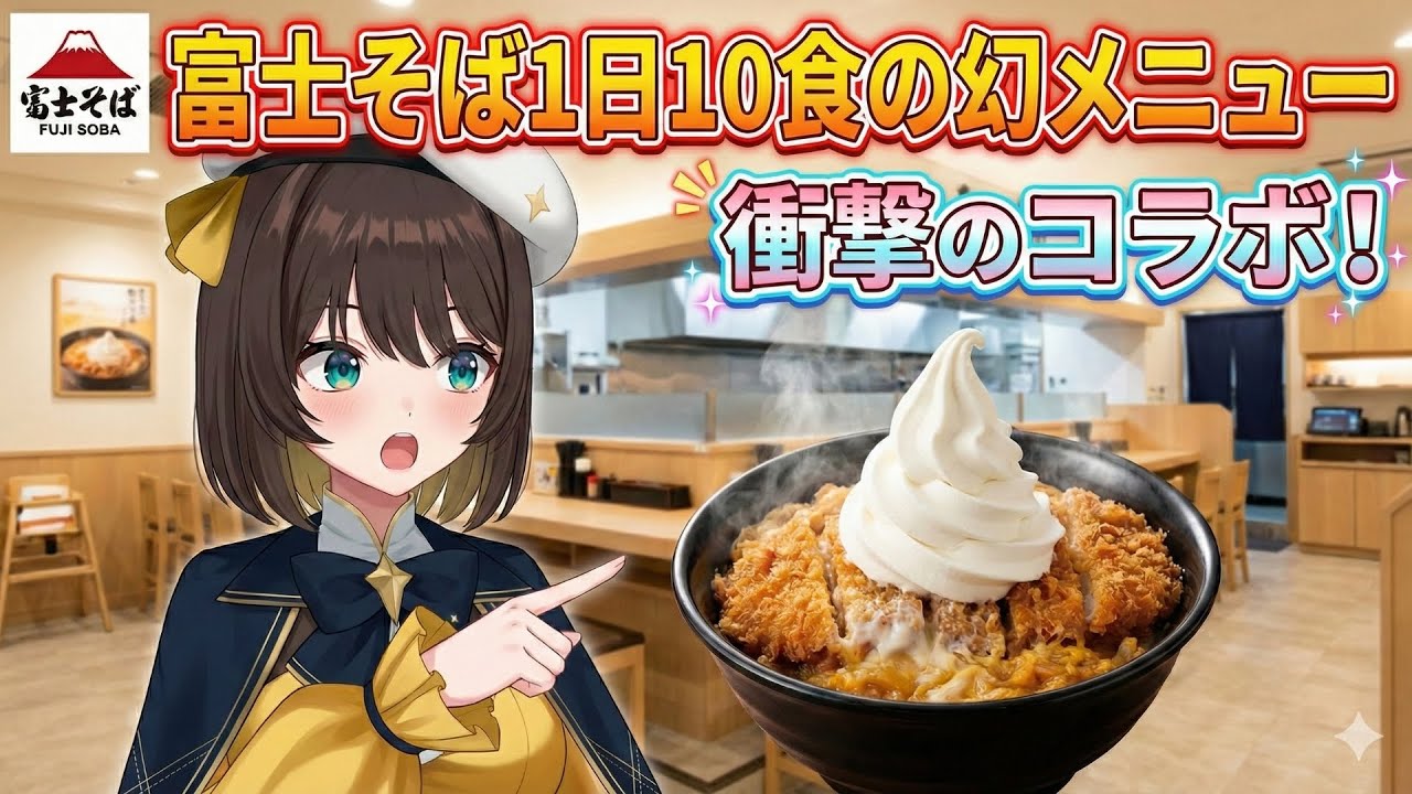 ASMR「富士そば1日10食の幻メニュー」時事ネタ解説