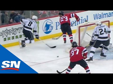 Jesper Bratt’s No-look Pass Sets Up Pavel Zacha From Behind The Net For Devils Goal