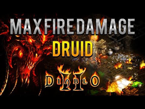 Diablo 2 - Max Fire damage Druid Build - 14k Armageddon