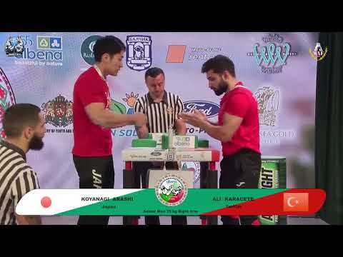 Arashi Koyanagi vs Karacete Ali | Up to 75 kg | XLVI WORLD ARMWRESTLING CHAMPIONSHIP | 2025