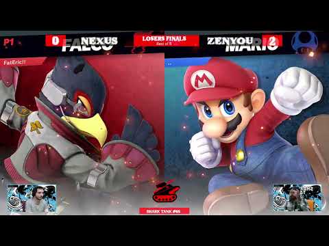 Shark Tank  #65 Losers Finals - Zenyou (Mario) Vs. Nexus (Falco) - SSBU Tournament